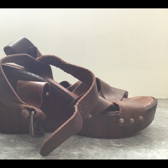 Leather wedges - Picture 3 of 4